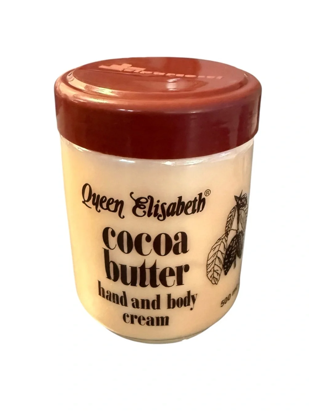 QUEEN ELIZABETH COCO BUTTER HAND, FACE AND BODY JAR CREAM 500ML 16.90oz.
